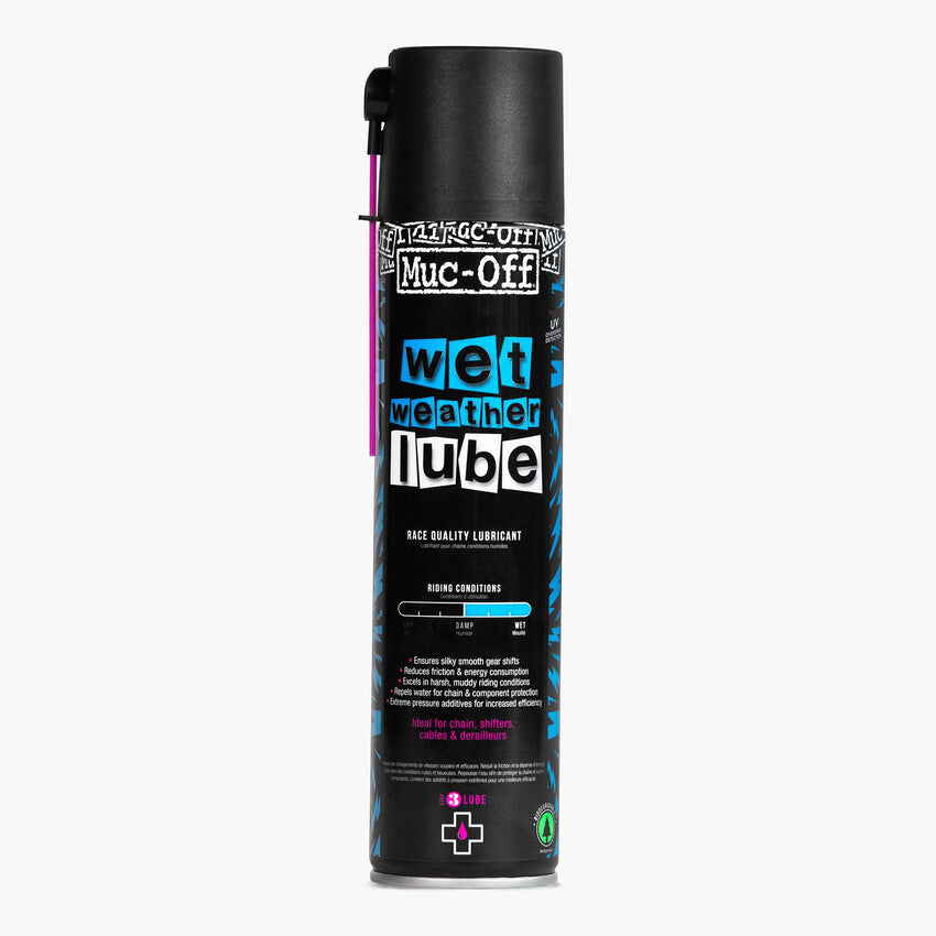 Muc-Off Bicycle Wet Weather Lube Aerosol 400ml click to zoom image