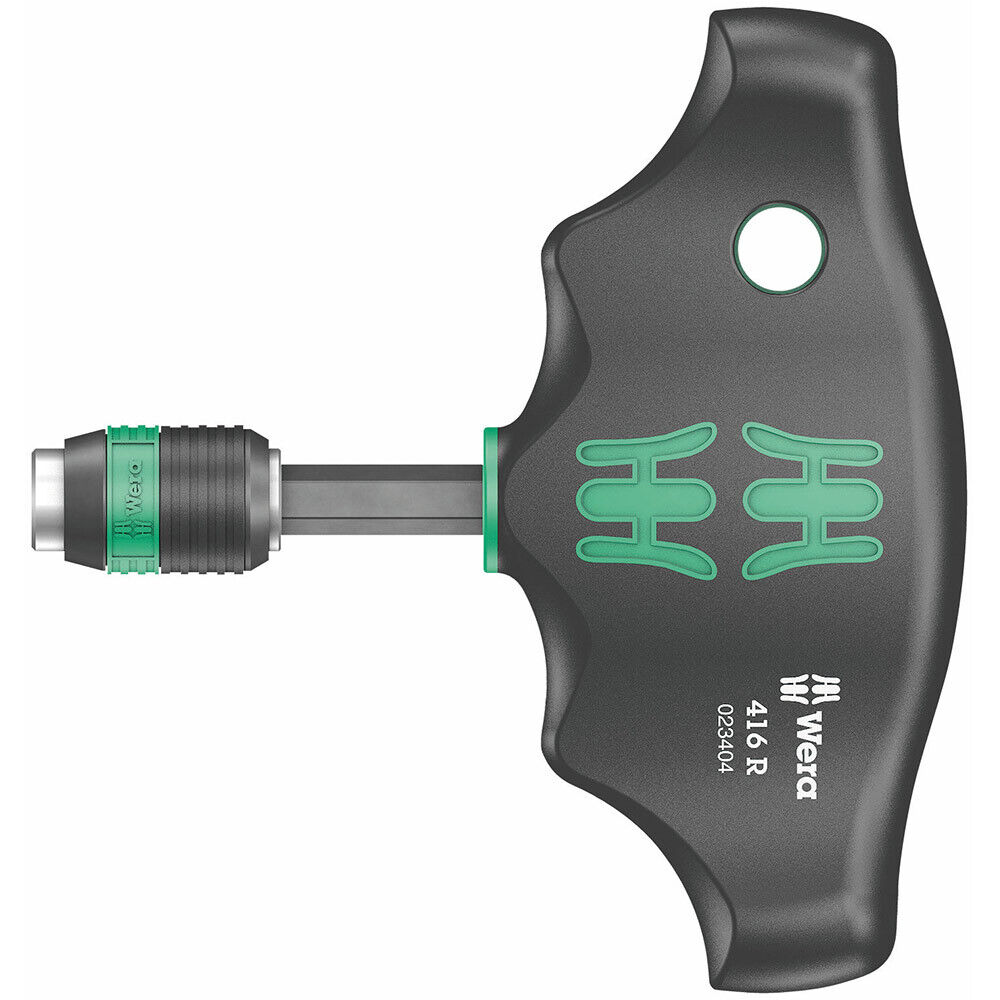 Wera 416 R T-Handle Bitholding Screwdriver 1/4 x 45mm click to zoom image