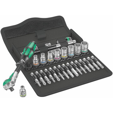 Wera 8100 SA 6 Speed Ratchet Set 1/4 Drive 28pcs