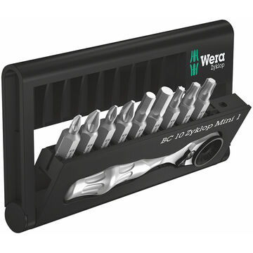 Wera 8001 A Mini 1 Ratchet Bit 1/4 10pcs