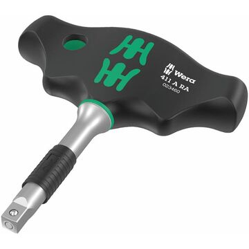 Wera 411 T-Handle Adapter Screwdriver W/Ratchet 1/4