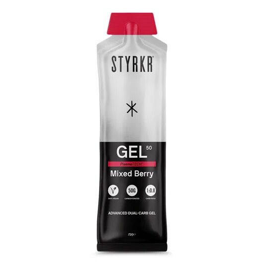 Styrkr Gel50 Mild Berry Dual-carb Energy Gel click to zoom image